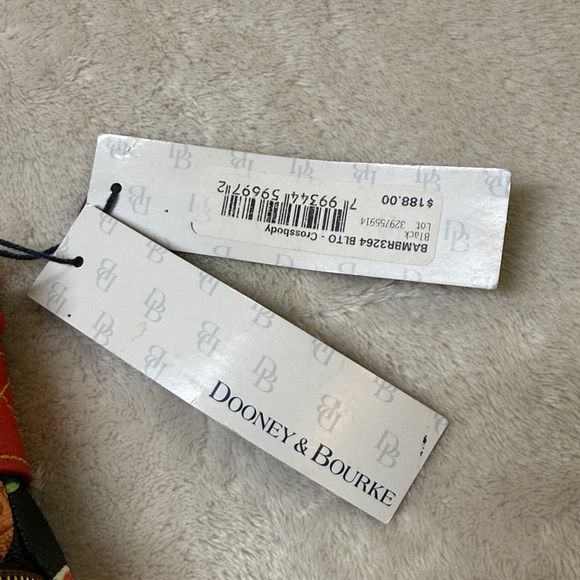 Dooney & Bourke Ambrosia tropical fruit print leather crossbody bag NWT - Picture 9 of 16